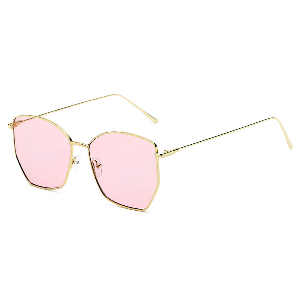 Cardiff - Women Oversize Geometric Metal Fashion Sunglasses-2