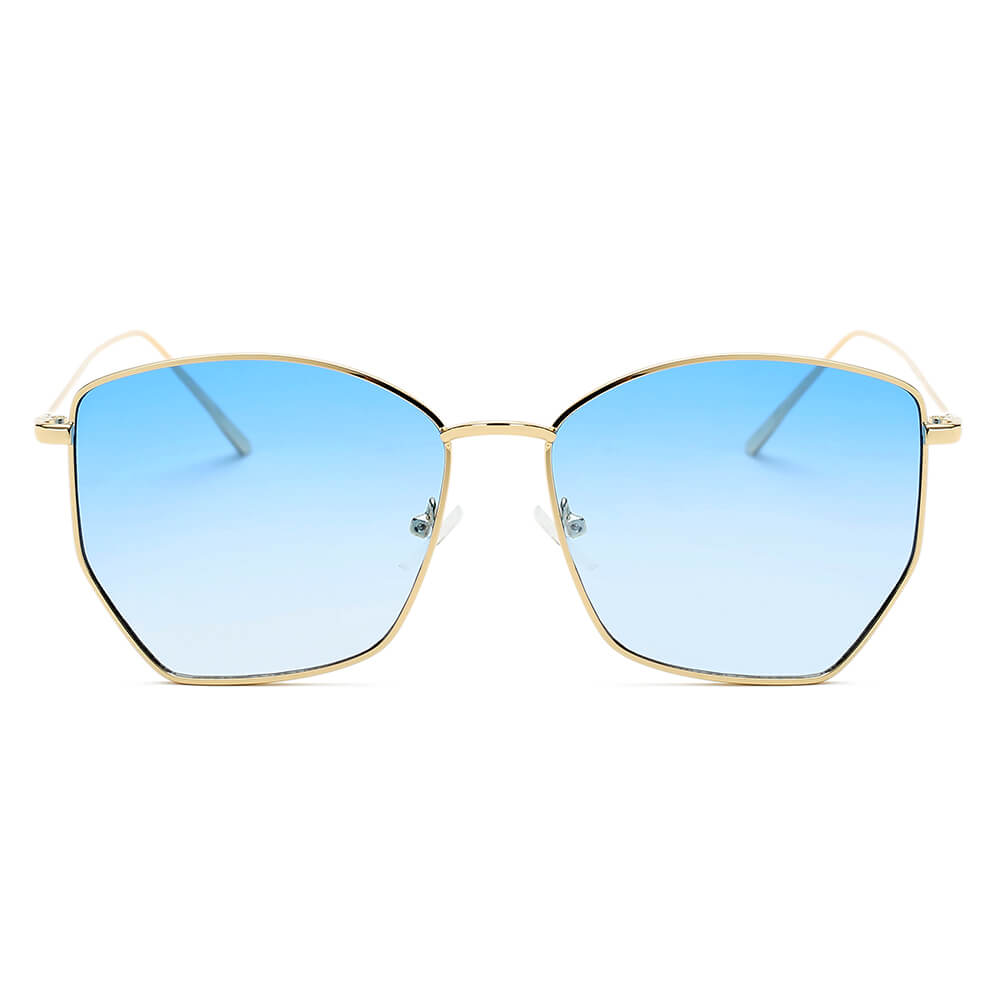 Cardiff - Women Oversize Geometric Metal Fashion Sunglasses-1