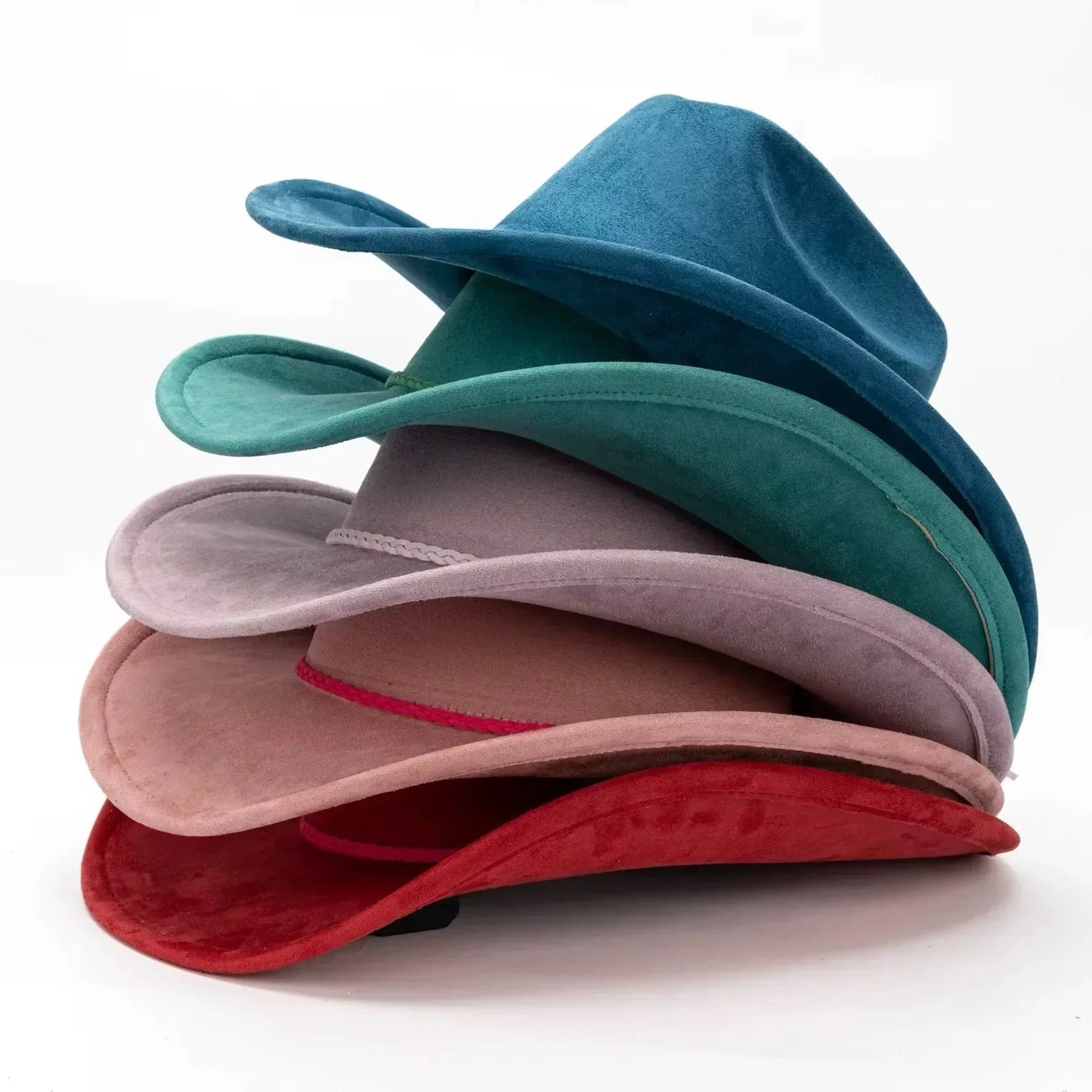 Premium Suede Cowboy Hat - Adjustable Straps Inside, Unisex Design, Size 56-58cm, Western Style, Fashionable & Functional, Shipped in a Box-1