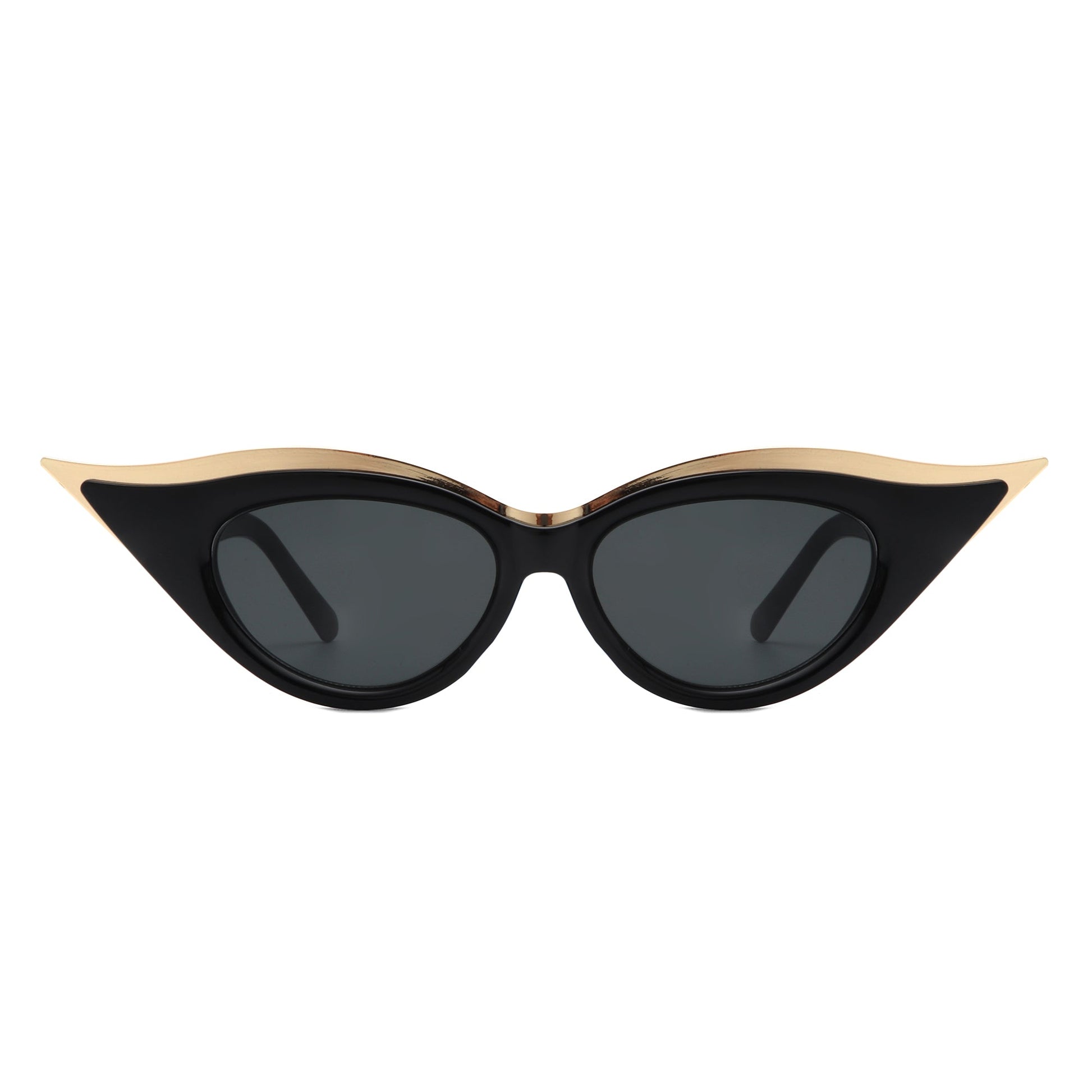 Vaelan - Round Extreme Cat Eye Women's Sunglasses-1