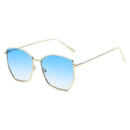 Cardiff - Women Oversize Geometric Metal Fashion Sunglasses-0