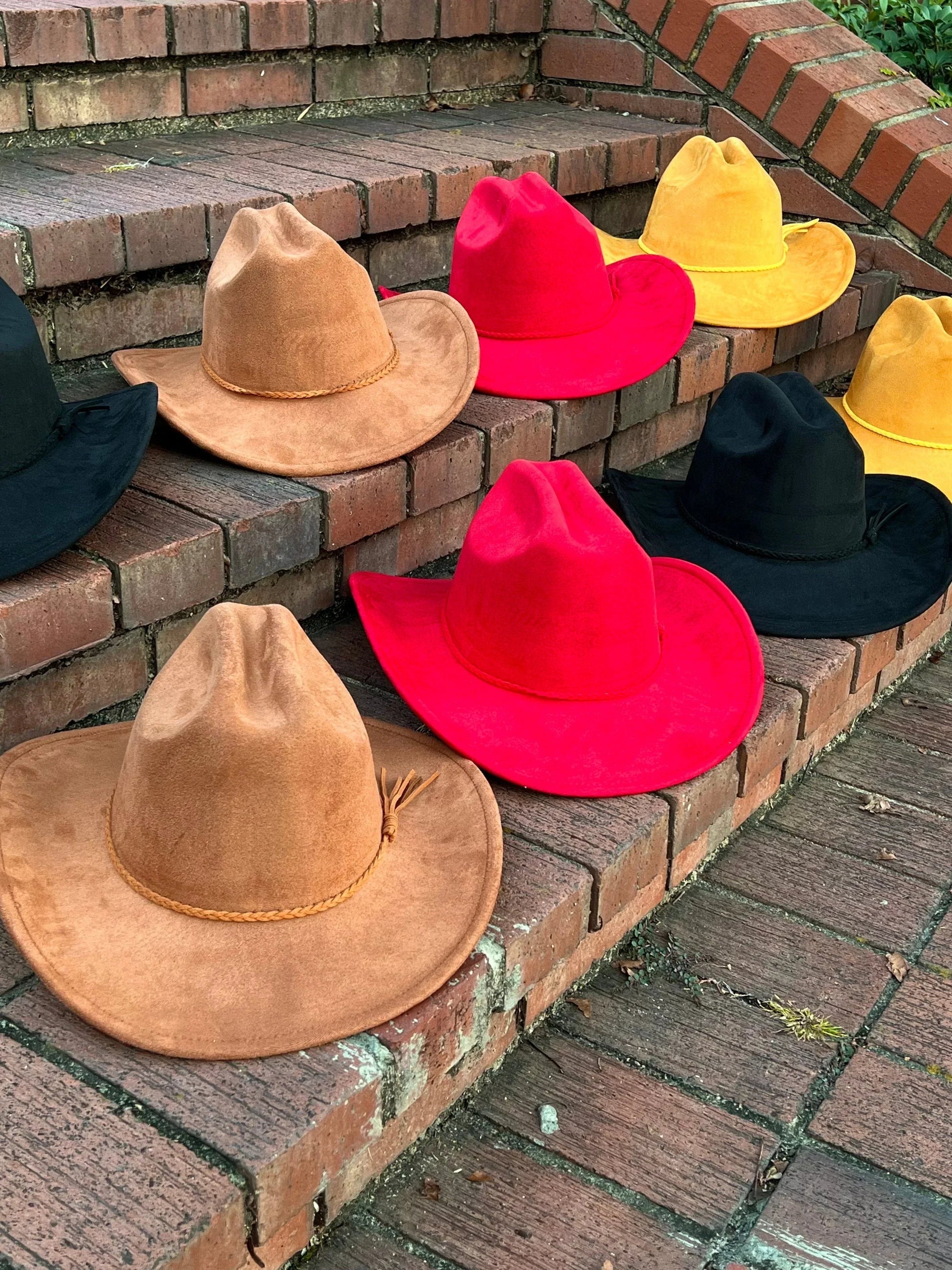 Premium Suede Cowboy Hat - Adjustable Straps Inside, Unisex Design, Size 56-58cm(S-L), Western Style, Great for Burning, Shipped in a Box-3